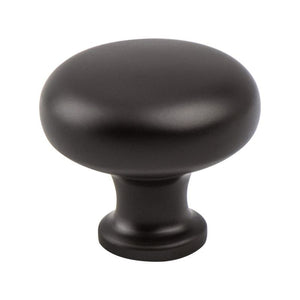1.19' Wide Traditional Round Knob in Rubbed Bronze from American Classics Collection