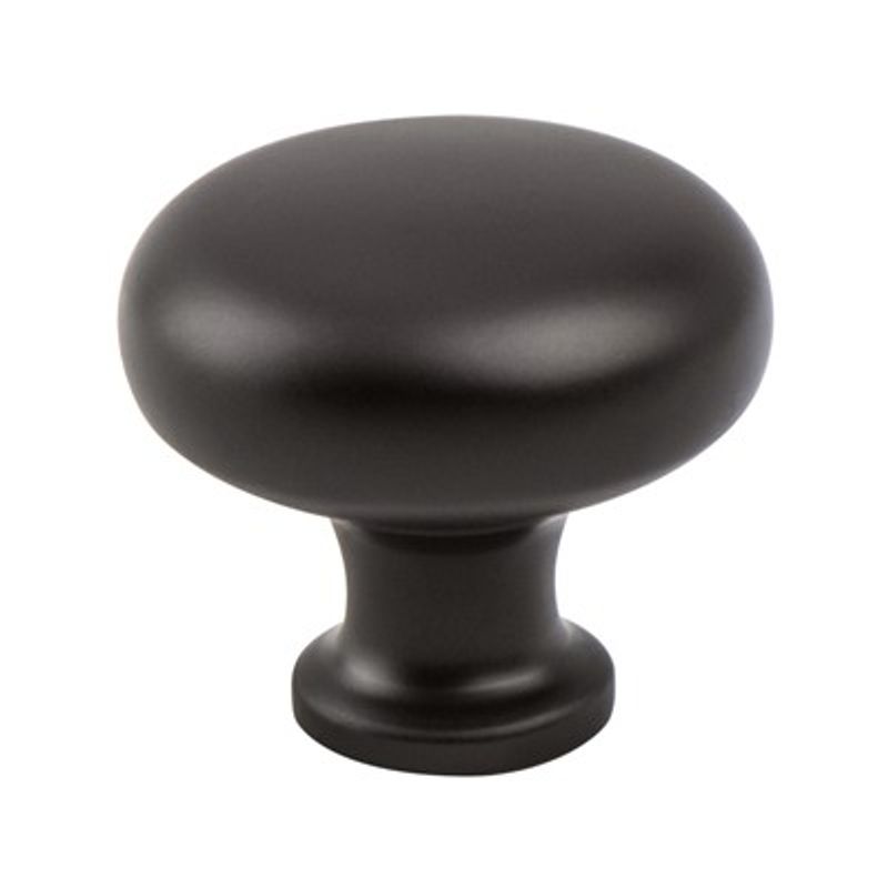 1.19' Wide Traditional Round Knob in Rubbed Bronze from American Classics Collection