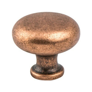 1.19' Wide Traditional Round Knob in Weathered Copper from American Classics Collection