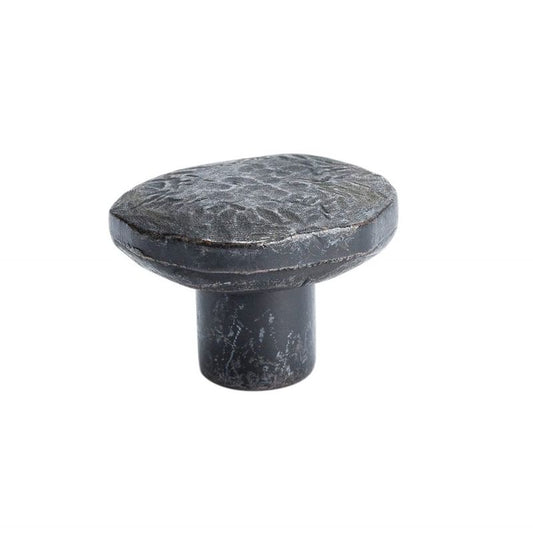 1.38" Wide Artisan Round Knob in Antique Iron