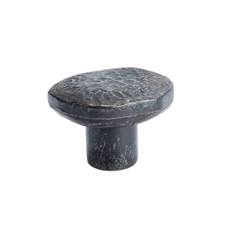 1.38' Wide Artisan Round Knob in Antique Iron