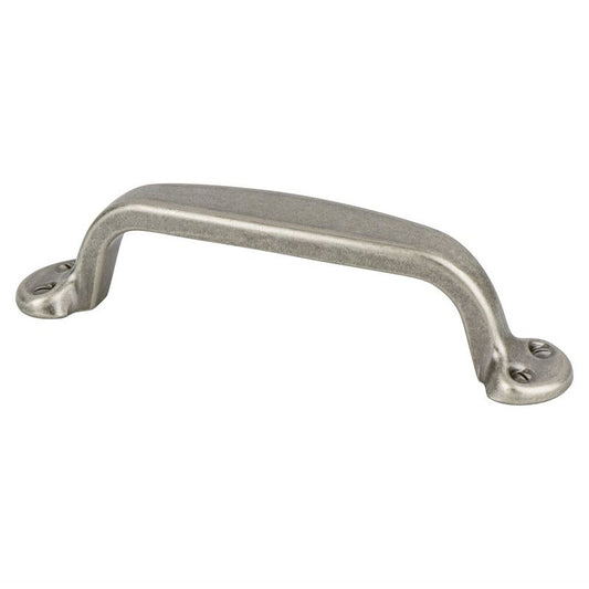 4.94" Traditional Flat Bar Pull in Antique Pewter from Andante Collection