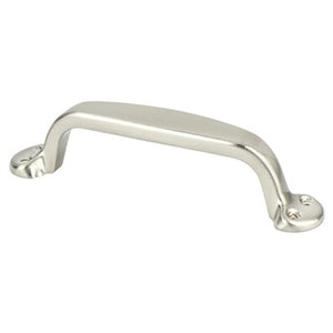 4.94' Traditional Beveled Center Pull in Brushed Nickel from Andante Collection