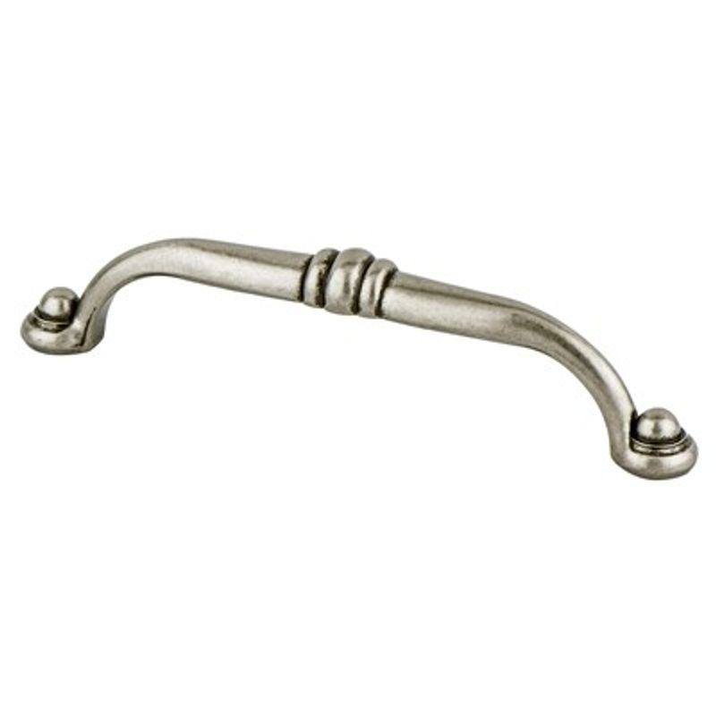 5.69' Traditional Beveled Center Pull in Antique Pewter from Andante Collection