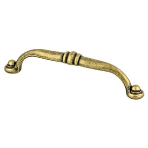 5.69' Traditional Beveled Center Pull in Dull Bronze from Andante Collection