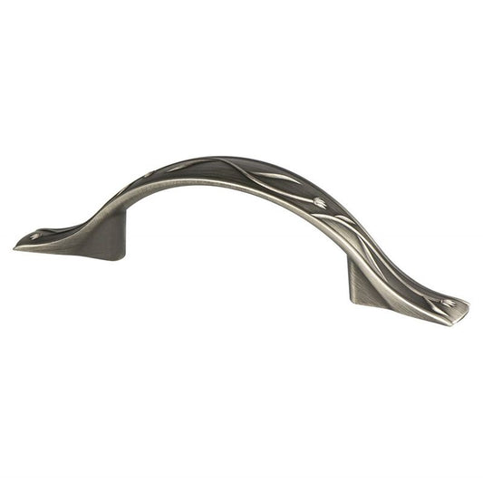 5.25" Artisan Arch Pull in Vintage Nickel from Art Nouveau Collection