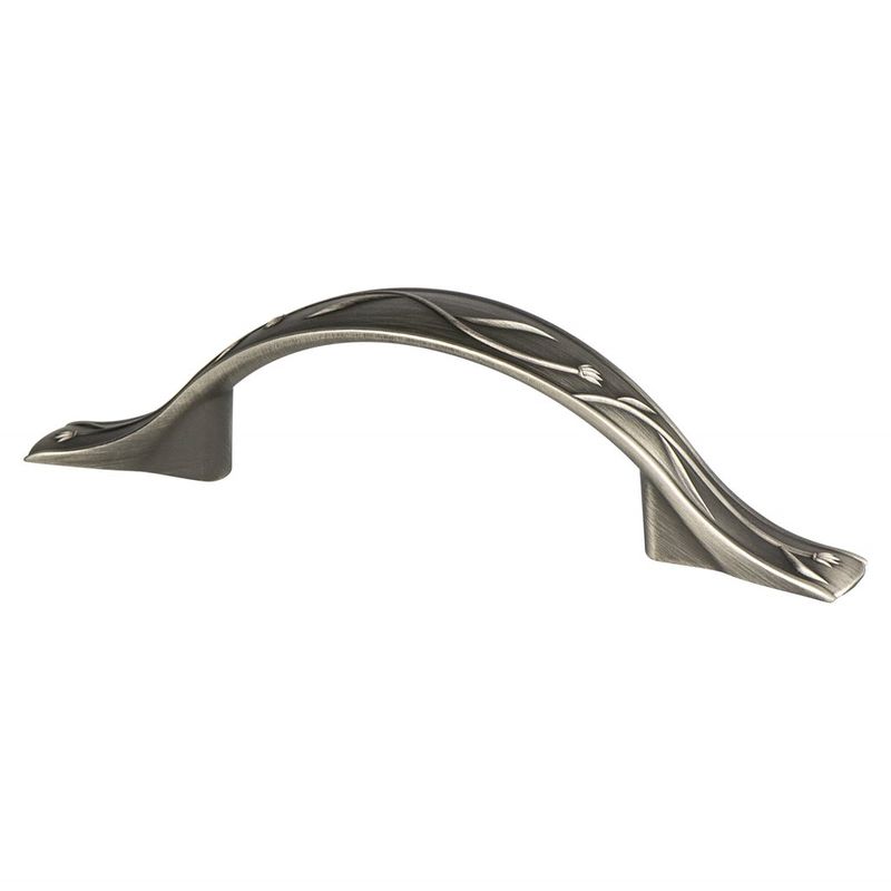 5.25' Artisan Arch Pull in Vintage Nickel from Art Nouveau Collection