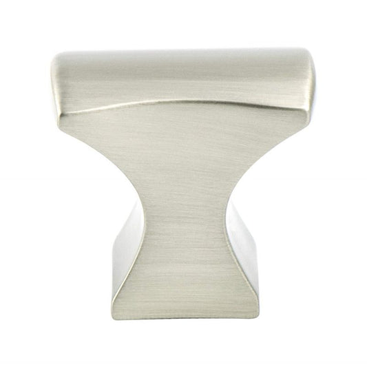 0.75" Wide Transitional Modern Classic Anvil Knob in Brushed Nickel from Aspire Collection
