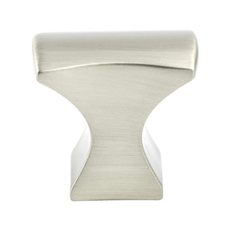 0.75' Wide Transitional Modern Classic Anvil Knob in Brushed Nickel from Aspire Collection