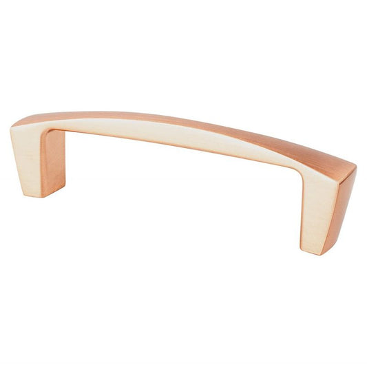 4.13" Transitional Modern Arch Bar Pull in Brushed Copper from Aspire Collection