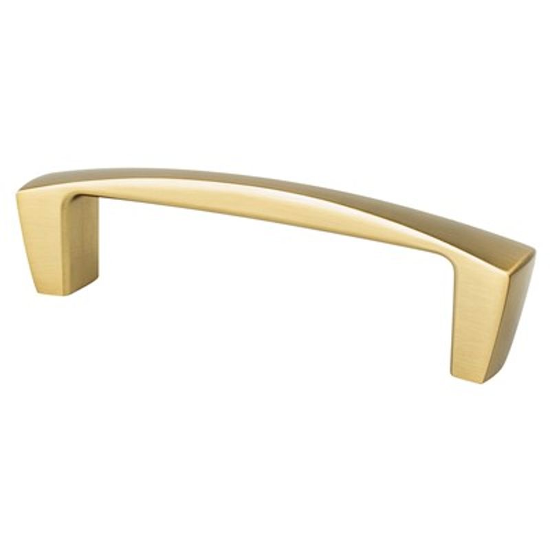 4.13' Transitional Modern Arch Bar Pull in Modern Brushed Gold from Aspire Collection