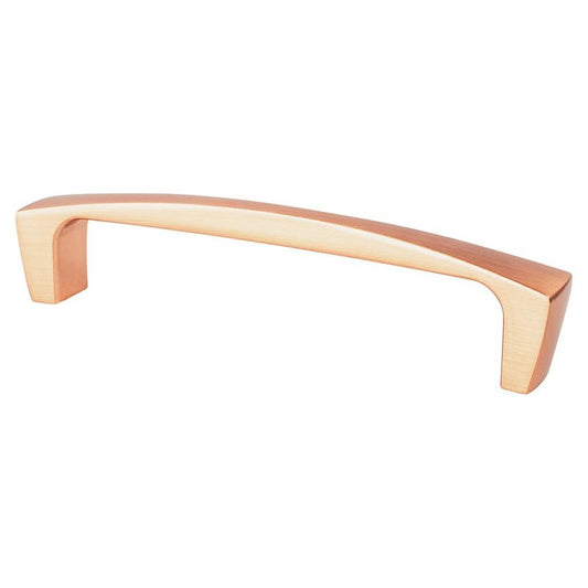 5.44" Transitional Modern Arch Bar Pull in Brushed Copper from Aspire Collection