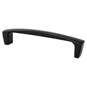 5.44' Transitional Modern Arch Bar Pull in Matte Black from Aspire Collection