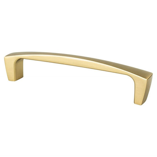 5.44" Transitional Modern Arch Bar Pull in Modern Brushed Gold from Aspire Collection