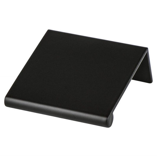 1.75" Contemporary Rectangular Pull in Satin Black from Bravo Collection