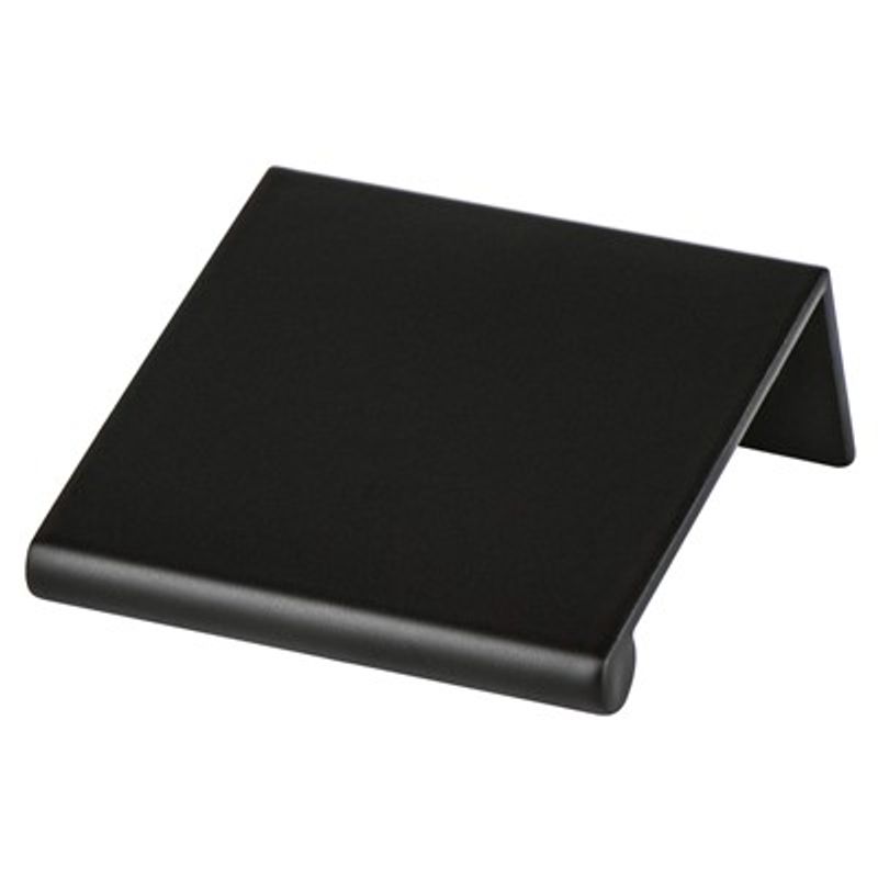 1.75' Contemporary Rectangular Pull in Satin Black from Bravo Collection