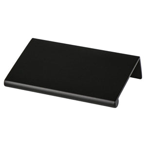 3' Contemporary Rectangular Pull in Satin Black from Bravo Collection