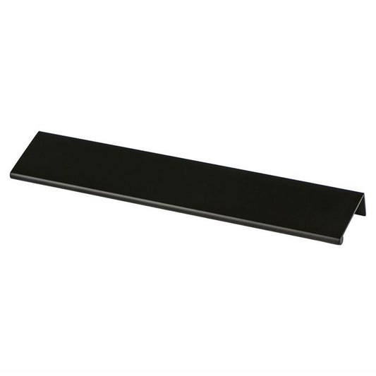 9.06" Contemporary Rectangular Pull in Satin Black from Bravo Collection