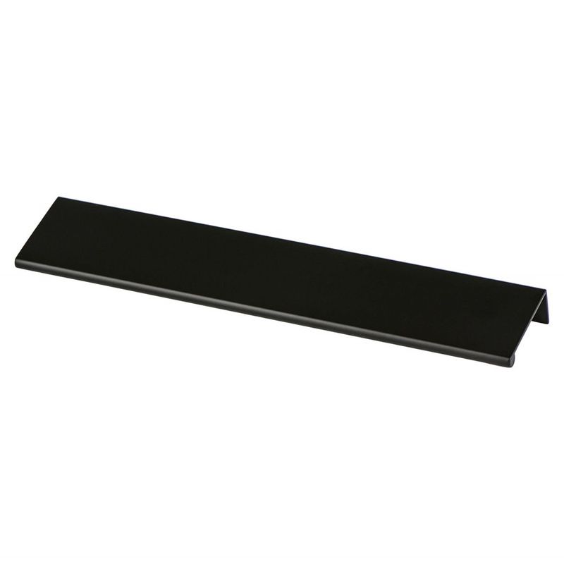 9.06' Contemporary Rectangular Pull in Satin Black from Bravo Collection