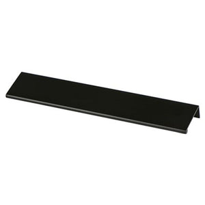 9.06' Contemporary Rectangular Pull in Satin Black from Bravo Collection