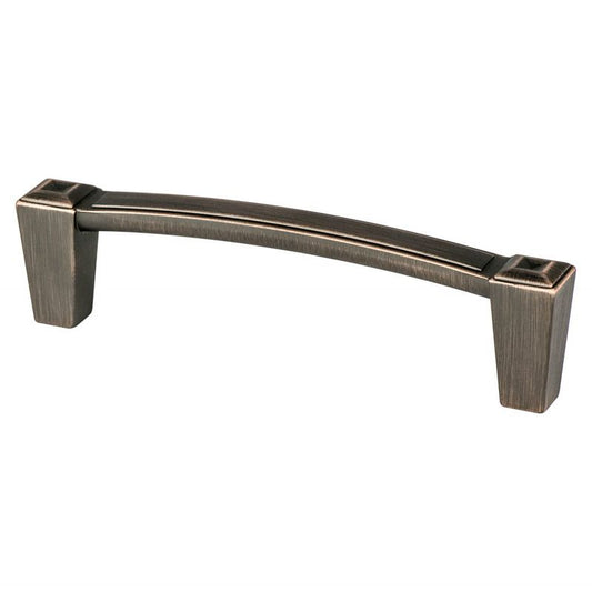 4.31" Transitional Modern Tapered Cube Bar Pullin Verona Bronze from Connections Collection