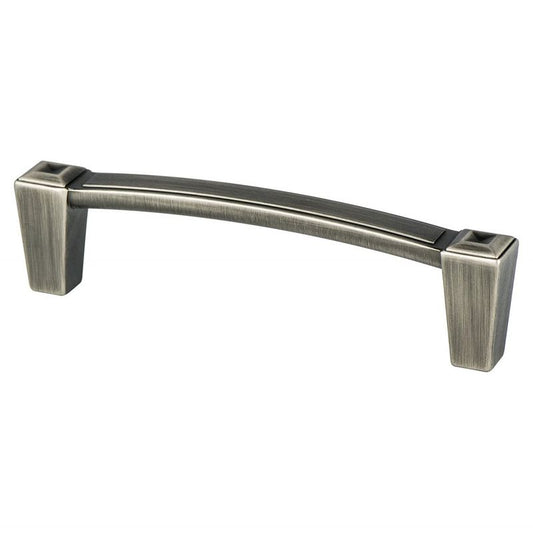 4.31" Transitional Modern Tapered Cube Bar Pullin Vintage Nickel from Connections Collection