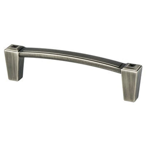 4.31' Transitional Modern Tapered Cube Bar Pullin Vintage Nickel from Connections Collection