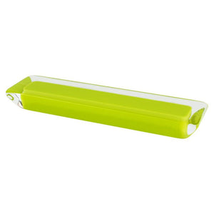 4.94' Contemporary Rectangular Pull in Transparent Lime from Core Collection