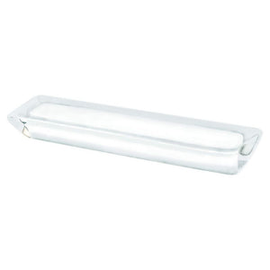 4.94' Contemporary Rectangular Pull in Transparent White from Core Collection