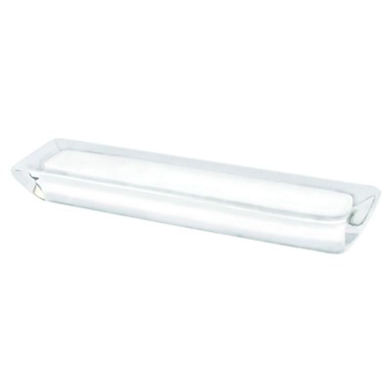 4.94' Contemporary Rectangular Pull in Transparent White from Core Collection