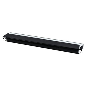 7.5' Contemporary Rectangular Pull in Transparent Black from Core Collection