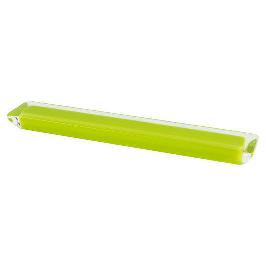 7.5" Contemporary Rectangular Pull in Transparent Lime from Core Collection