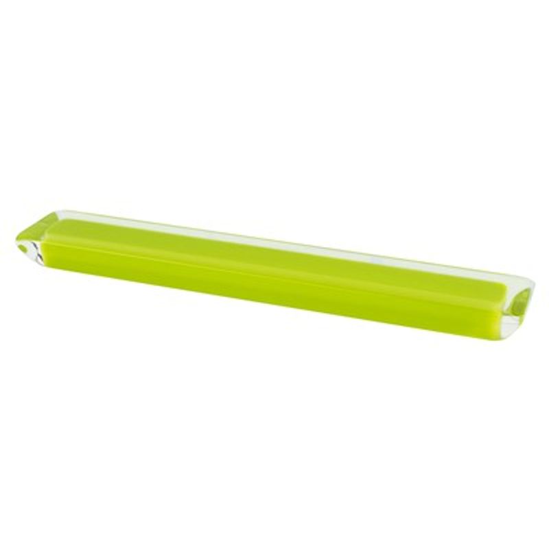 7.5' Contemporary Rectangular Pull in Transparent Lime from Core Collection