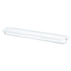 7.5' Contemporary Rectangular Pull in Transparent White from Core Collection