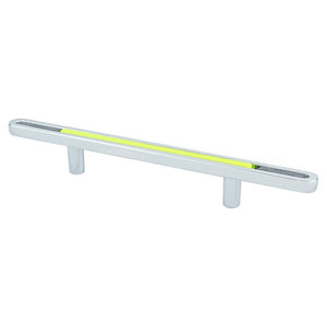 7.31' Contemporary Straight Bar Pull in Polished Chrome Lime from Dash Collection