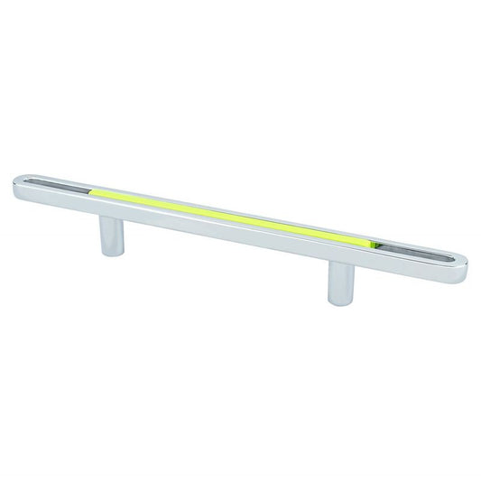 7.31" Contemporary Straight Bar Pull in Polished Chrome Lime from Dash Collection