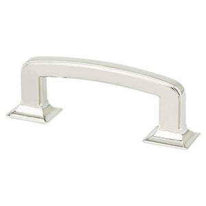 3.31' Transitional Modern Square Pull in Polished Nickel from Designers' Group Collection