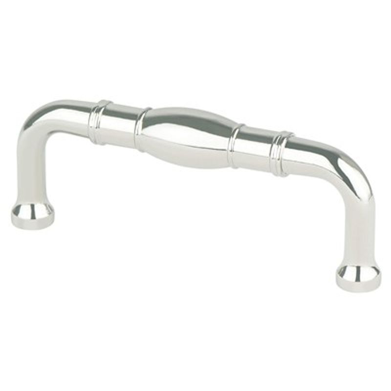 3.5' Transitional Modern Square Pull in Polished Nickel from Designers' Group Collection