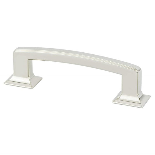 4.81" Transitional Modern Rectangular Pull in Polished Nickel from Designers' Group Collection