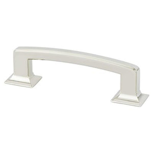 4.81' Transitional Modern Rectangular Pull in Polished Nickel from Designers' Group Collection