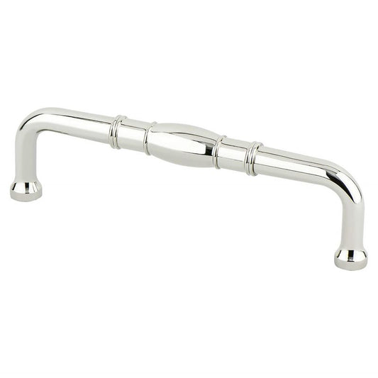 6.63" Transitional Modern Square Pull in Polished Nickel from Designers' Group Collection