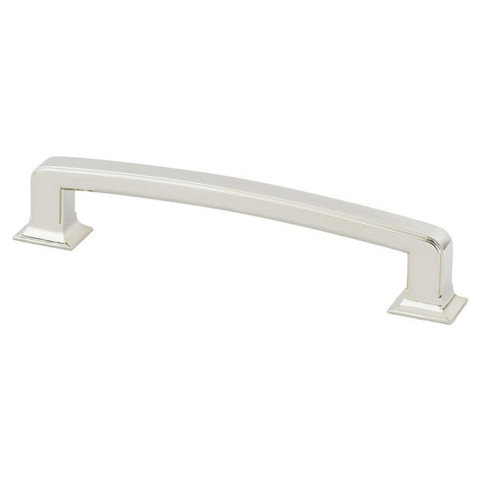 7.31" Transitional Modern Rectangular Pull in Polished Nickel from Designers' Group Collection