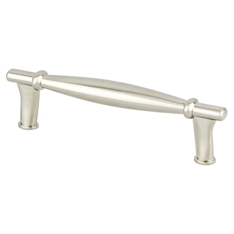 4.5' Transitional Modern Tapered Bar Pull in Brushed Nickel from Dierdra Collection