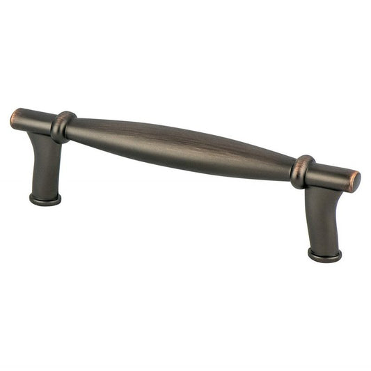 4.5" Transitional Modern Tapered Bar Pull in Verona Bronze from Dierdra Collection