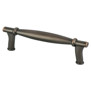 4.5' Transitional Modern Tapered Bar Pull in Verona Bronze from Dierdra Collection