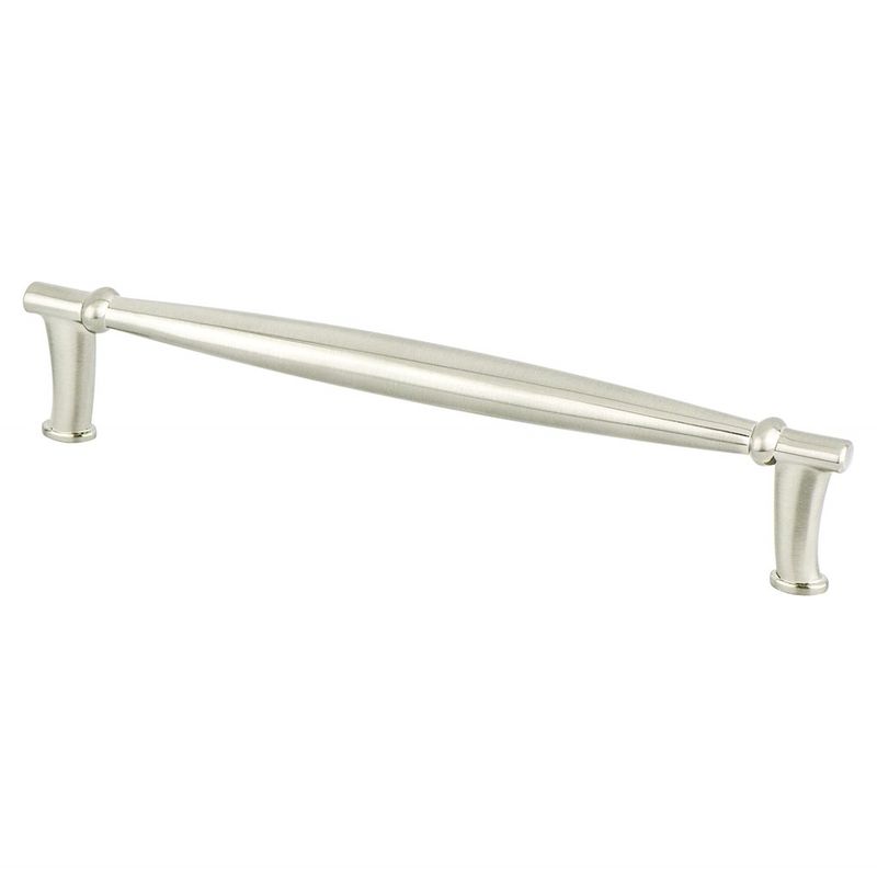 6.94' Transitional Modern Tapered Bar Pull in Brushed Nickel from Dierdra Collection
