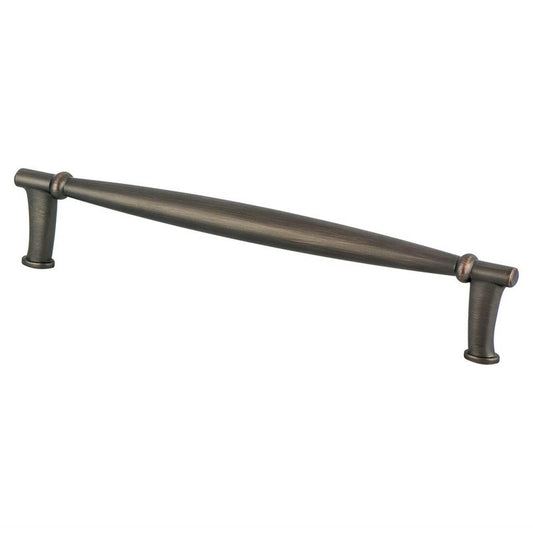 6.94" Transitional Modern Tapered Bar Pull in Verona Bronze from Dierdra Collection