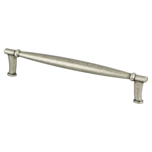 6.94" Transitional Modern Tapered Bar Pull in Weathered Nickel from Dierdra Collection