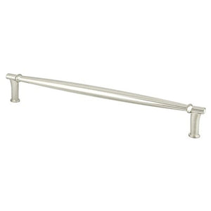 9.5' Transitional Modern Tapered Bar Pull in Brushed Nickel from Dierdra Collection
