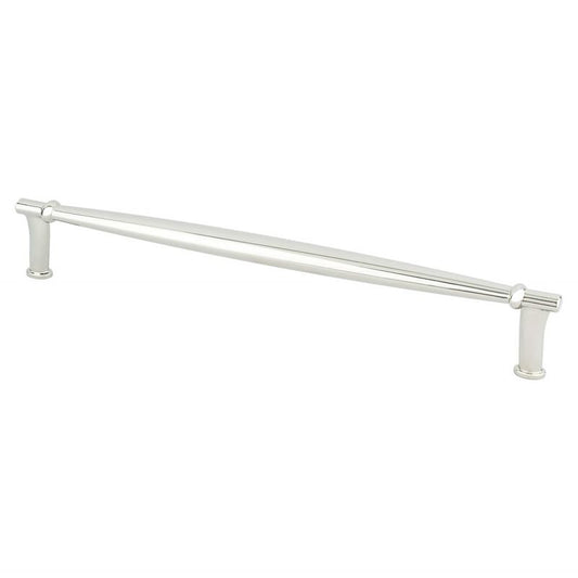 9.5" Transitional Modern Tapered Bar Pull in Polished Nickel from Dierdra Collection